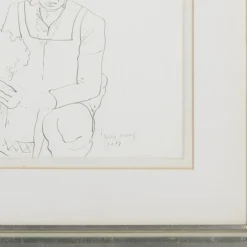 Graça Morais, Figuren, 1980er, Tinte auf Papier