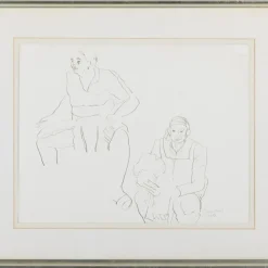 Graça Morais, Figuren, 1980er, Tinte auf Papier