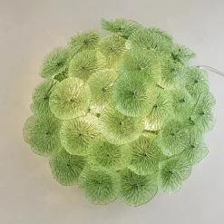 Grüne Floreal Murano Glas Deckenlampe von Simoeng