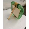 Grüner Torchon Bilderrahmen aus Muranoglas & Messing von Simoeng