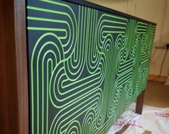 Grünes Loop Sideboard mit vier Türen von Coucou Manou