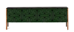 Grünes Loop Sideboard mit vier Türen von Coucou Manou