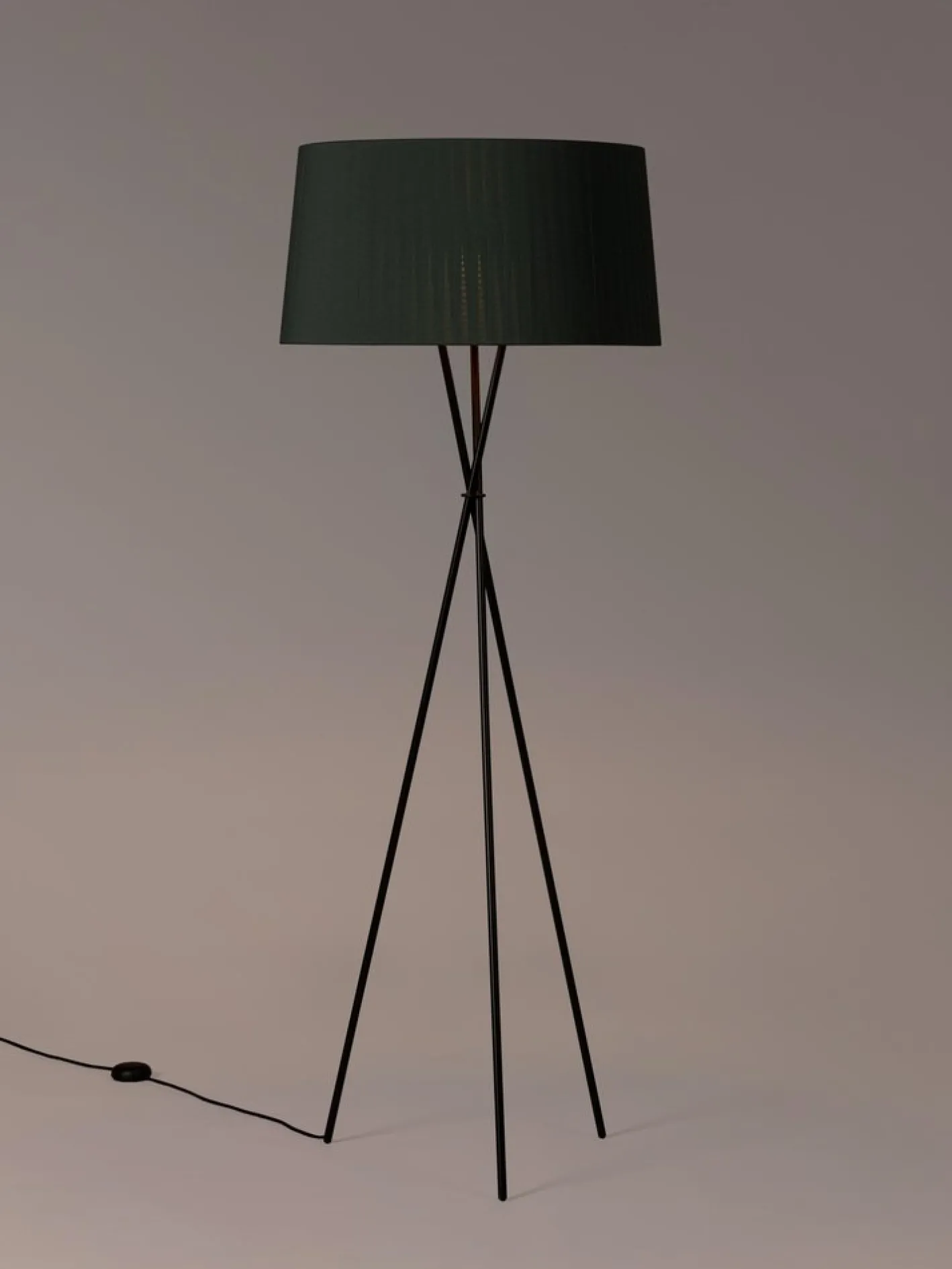 Grüne Tripode G5 Stehlampe von Santa & Cole
