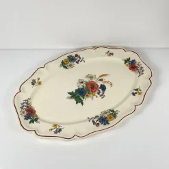 Große Agreste Platte von Sarreguemines, 1890er