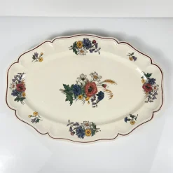 Große Agreste Platte von Sarreguemines, 1890er
