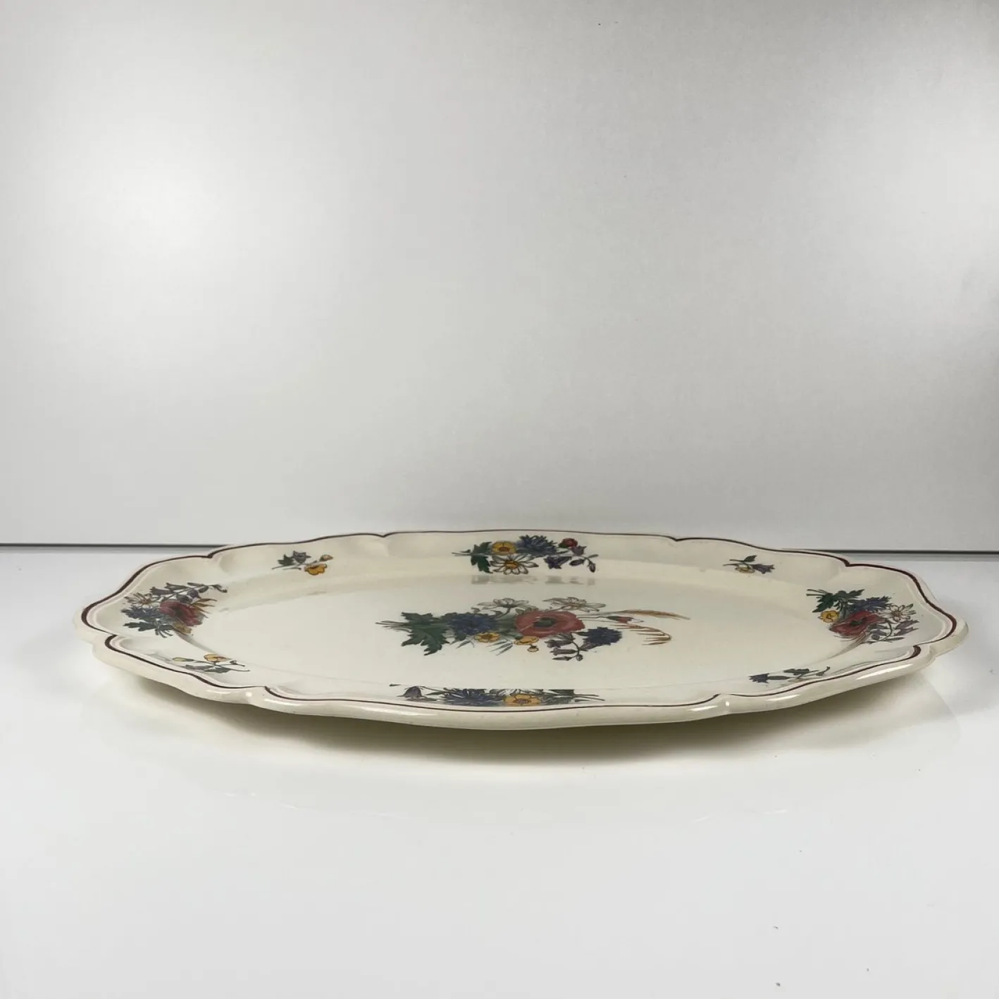 Große Agreste Platte von Sarreguemines, 1890er