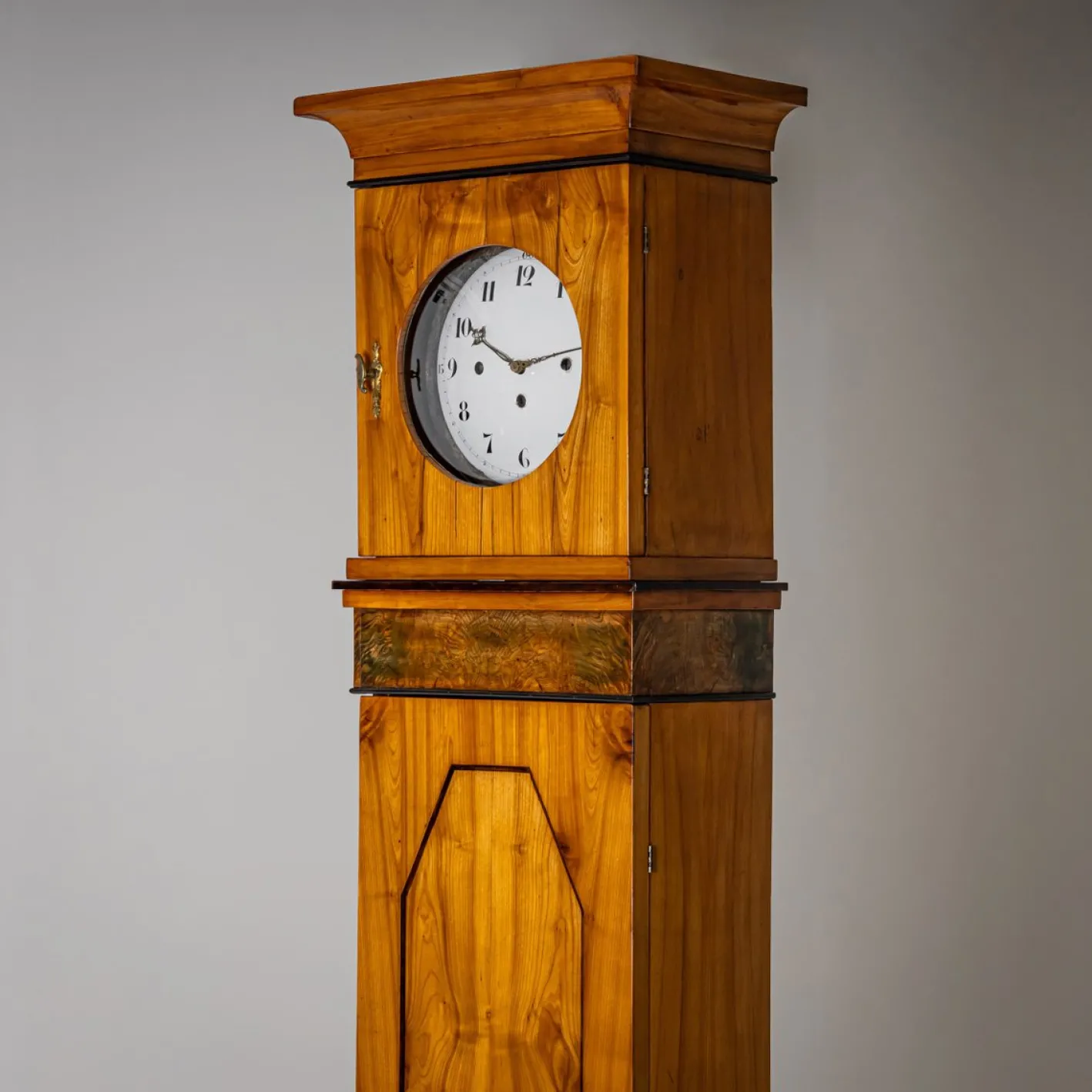 Große Biedermeier Standuhr aus Kirschholz, Deutschland, 1820