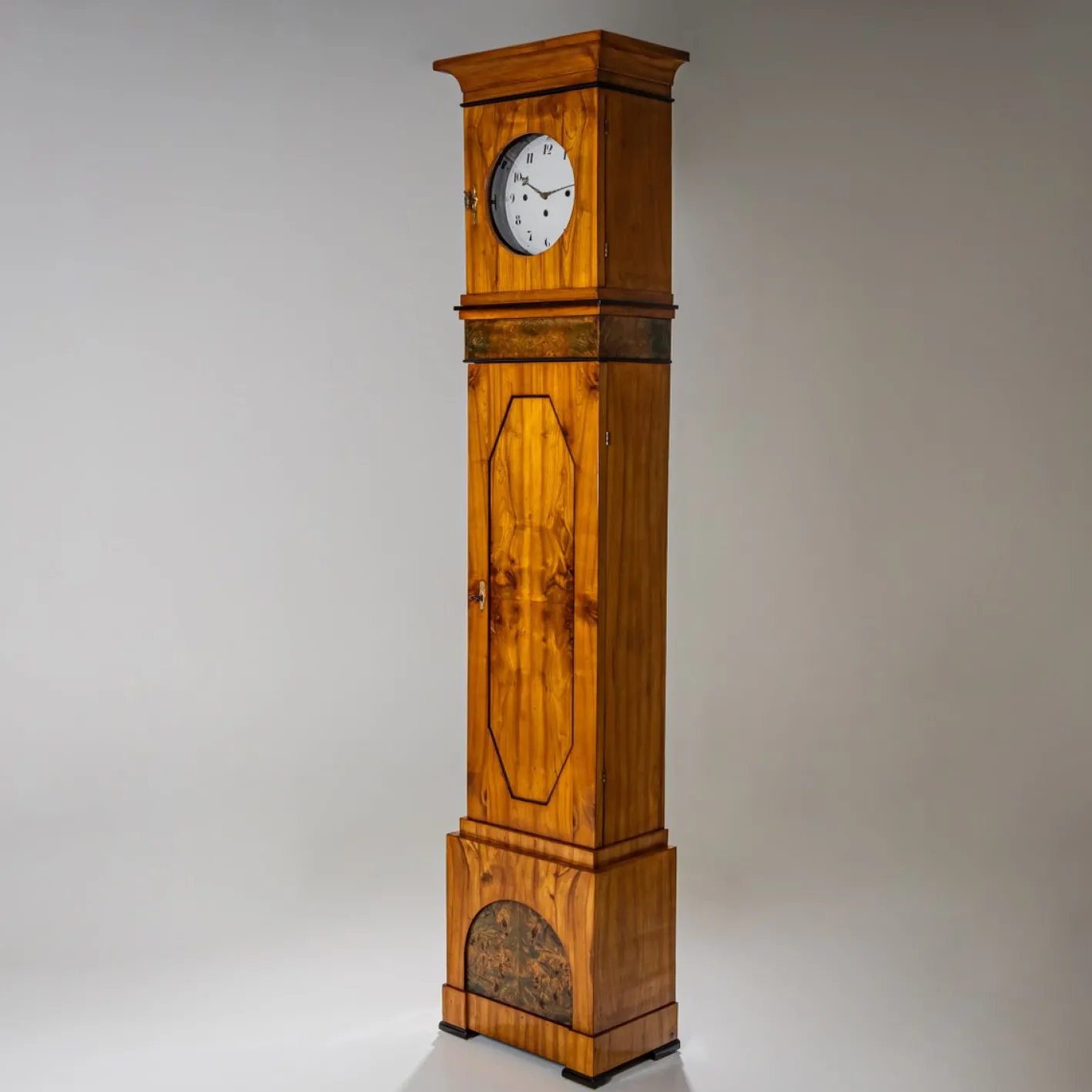 Große Biedermeier Standuhr aus Kirschholz, Deutschland, 1820