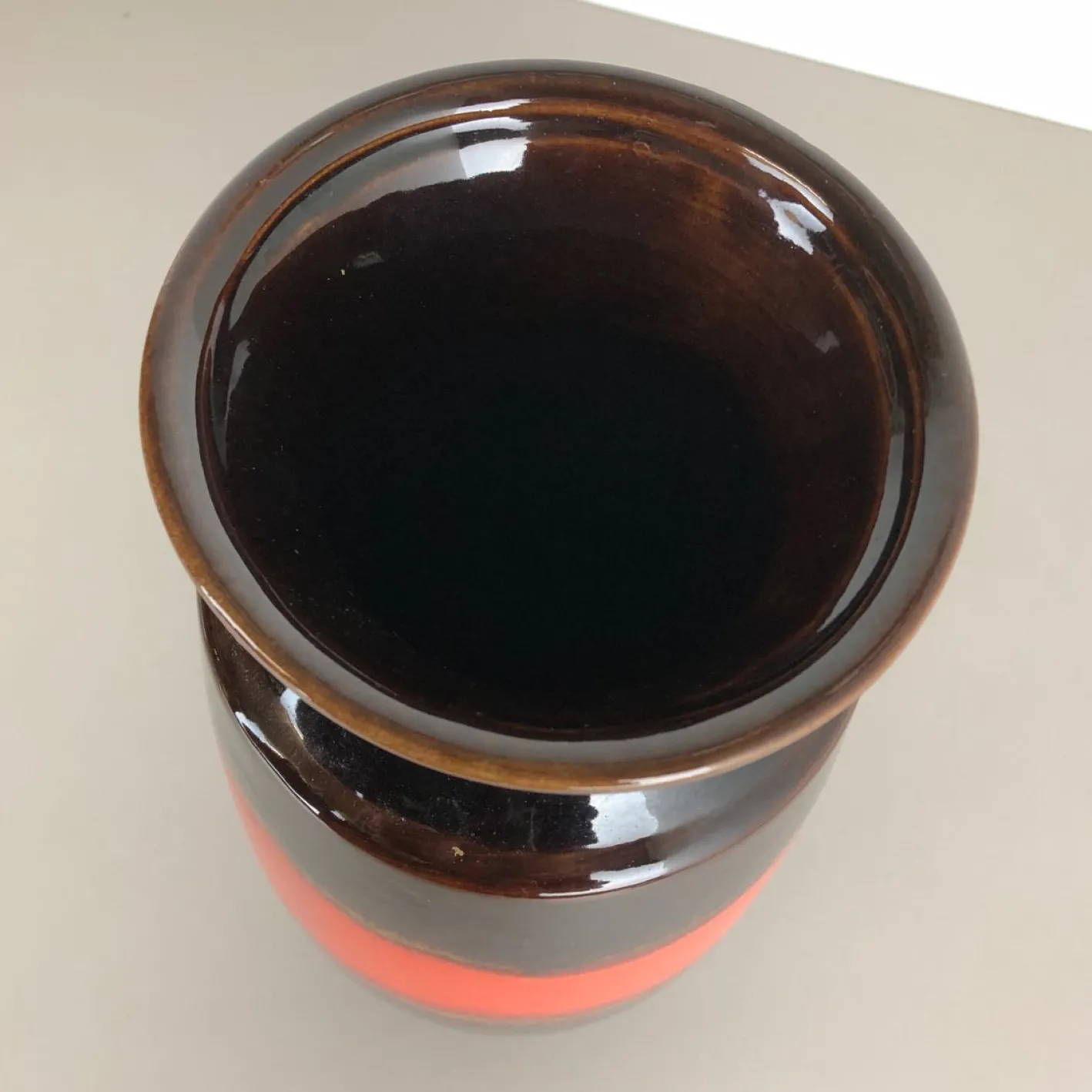 Große deutsche Vintage Modell 238-41 Fat Lava Vase von Scheurich