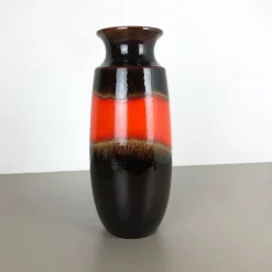 Große deutsche Vintage Modell 238-41 Fat Lava Vase von Scheurich