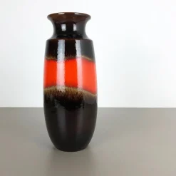Große deutsche Vintage Modell 238-41 Fat Lava Vase von Scheurich