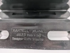 Großer schwarzer Zeitschriftenständer von Giotto Stoppino für Kartell, Italien, 1970er