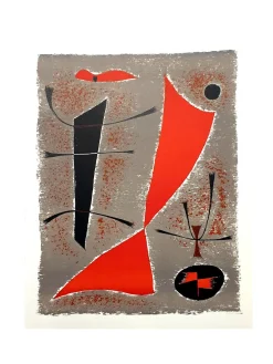 Gustave Singier - Abstract Fish - Original Lithografie 1955
