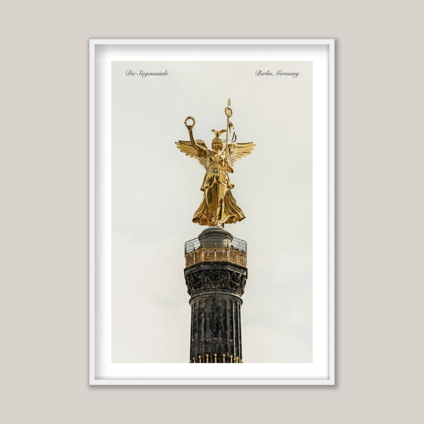 Guy Sargent, Die Siegessäule, Druck
