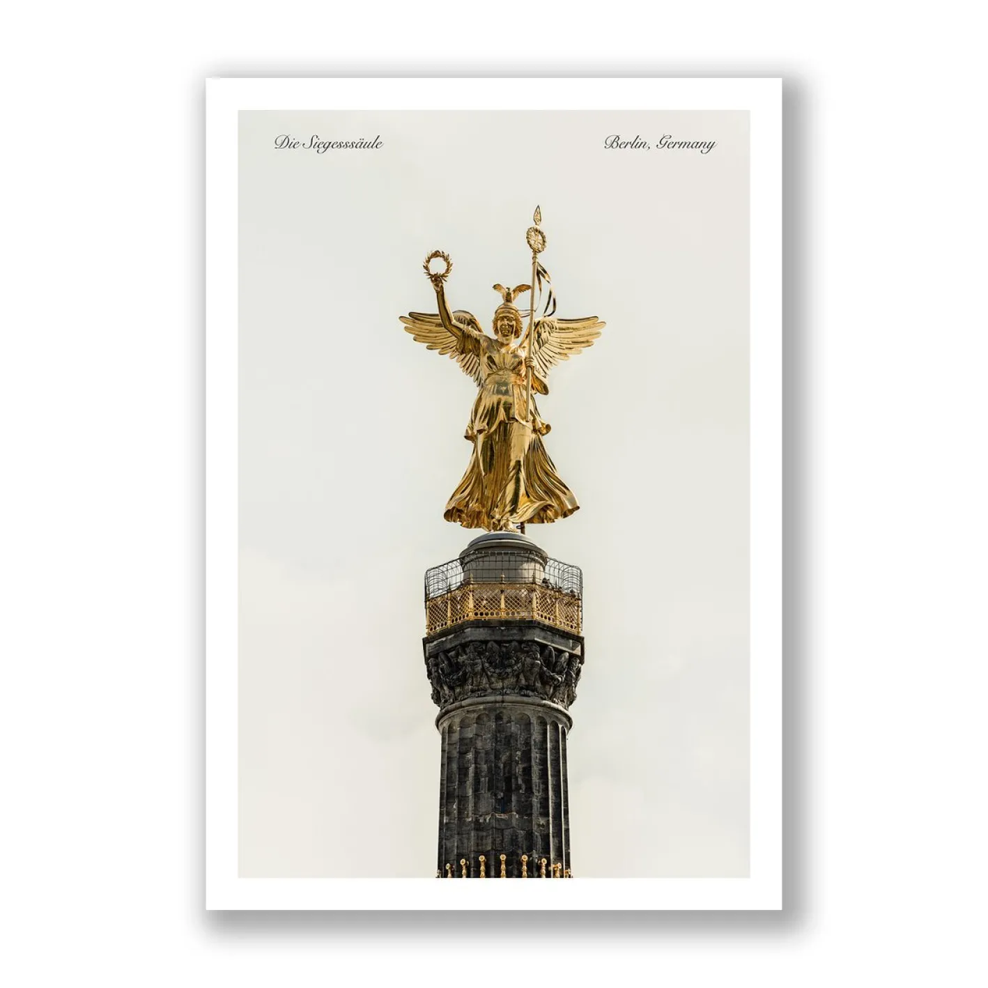 Guy Sargent, Die Siegessäule, Druck