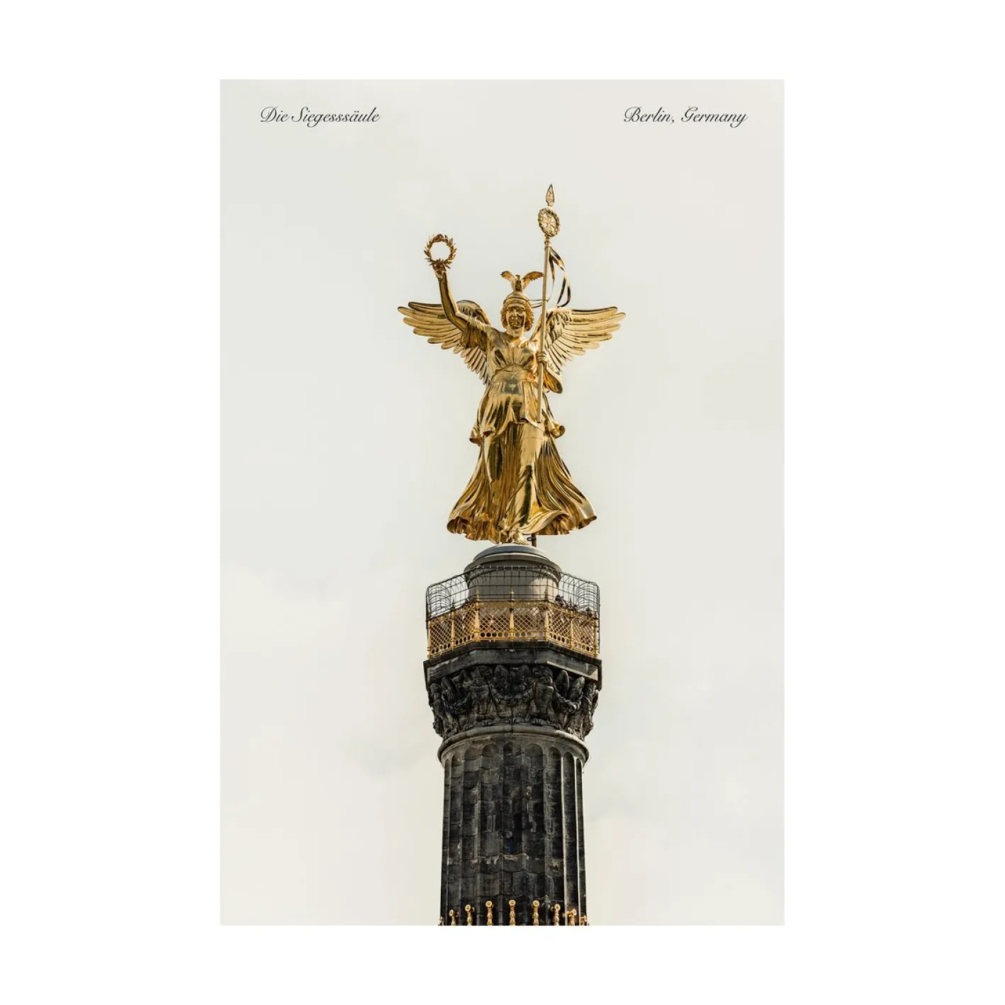 Guy Sargent, Die Siegessäule, Druck