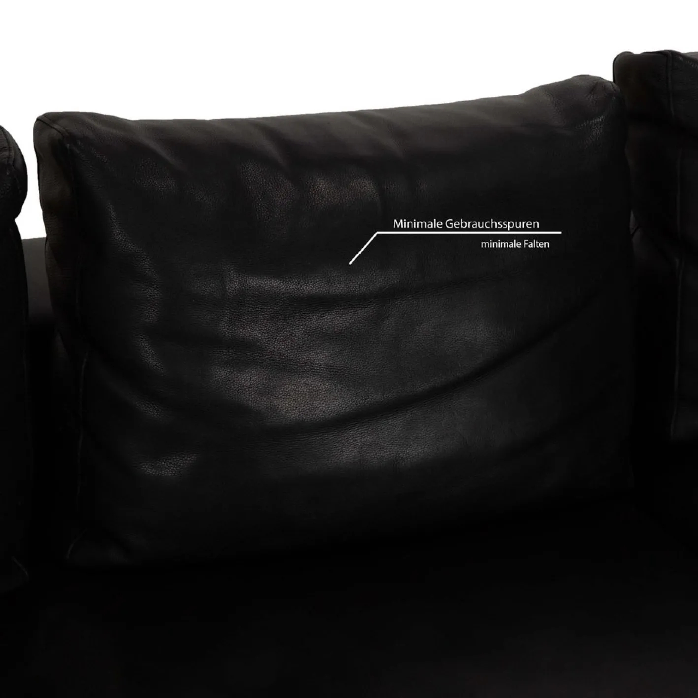 Hamilton Ecksofa aus schwarzem Leder von Minotti