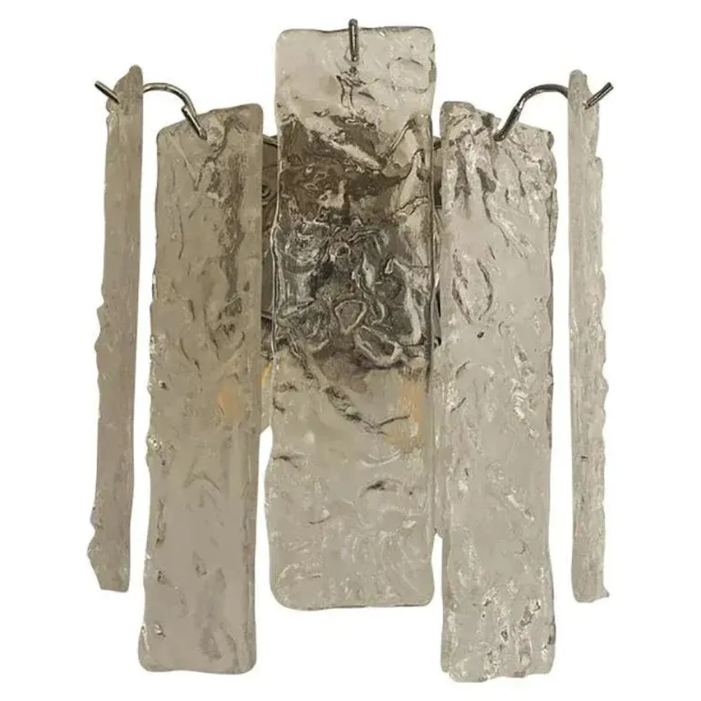 Hammered Strips Listelli Wandleuchte aus Muranoglas von Simoeng