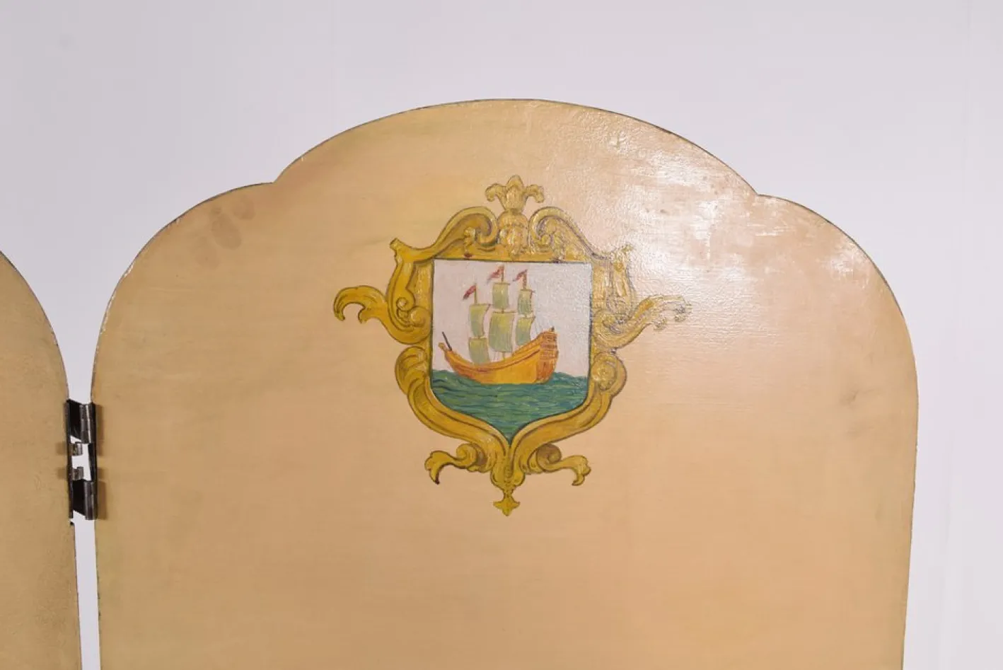 Handbemalter portugiesischer Raumteiler, 1850er