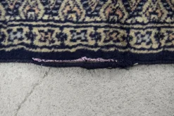 Handgewebter blauer Buchara Teppich von Ikea, 1960er