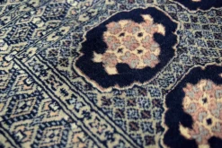 Handgewebter blauer Buchara Teppich von Ikea, 1960er