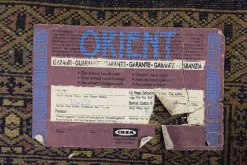Handgewebter blauer Buchara Teppich von Ikea, 1960er