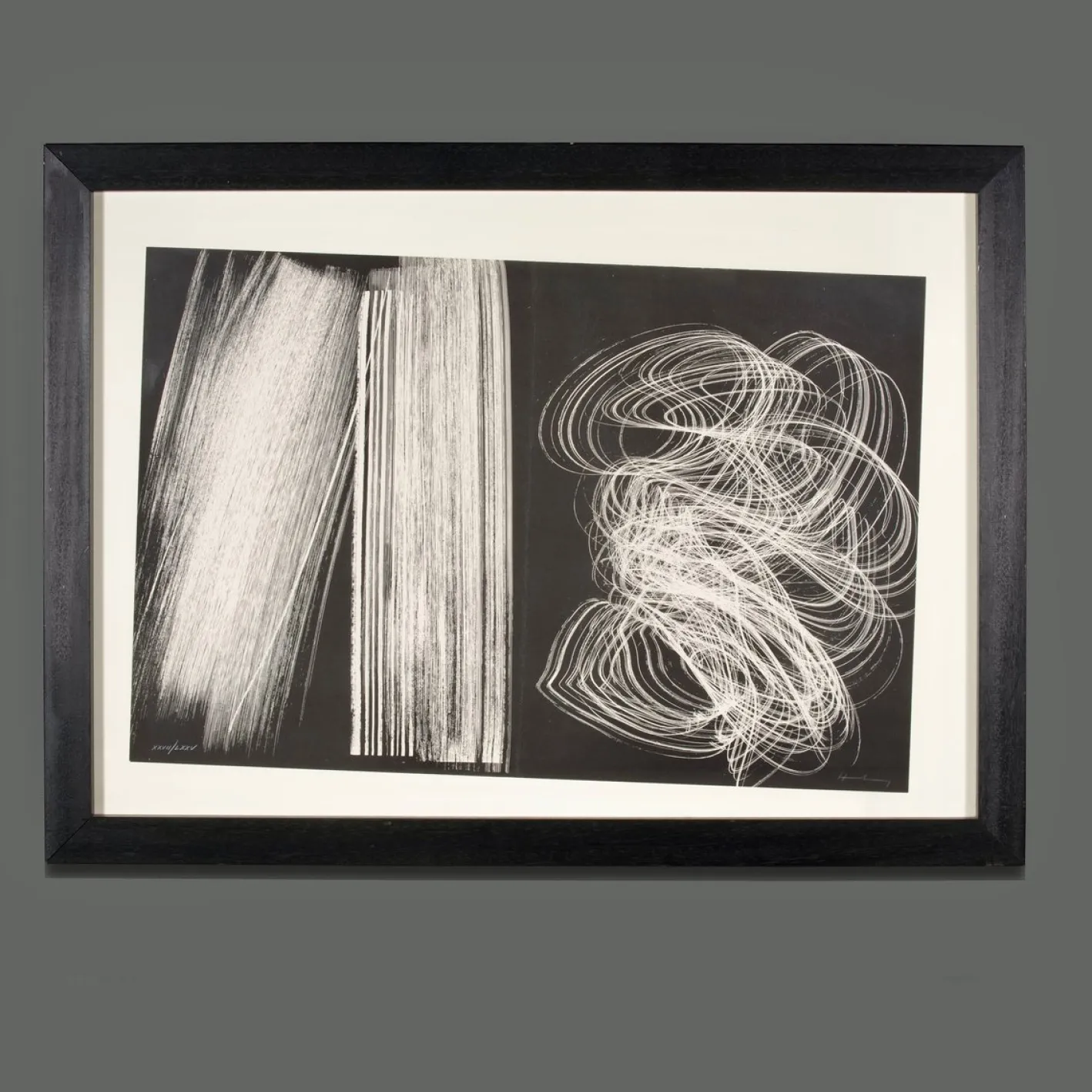 Hans Hartung, Farandole, 1971, Lithographie, gerahmt