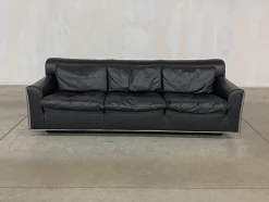 Heli Ledersofa von Otto Zapf für Knoll, 1980er