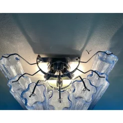 Hellblaue Tronchi Glas Wandlampen im Murano Stil von Simoeng für Simoeng, 2er Set