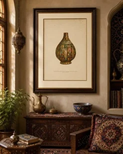 Henry Wallis, Lustreware Flaschenvase, 1899, Chromolithograph