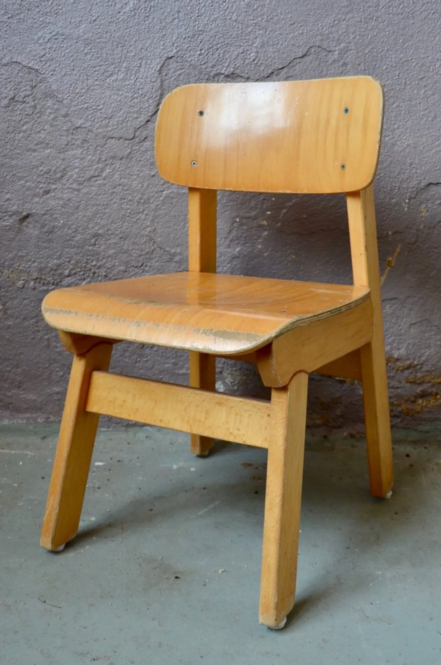 Hölzerner Kinderstuhl, 1960er