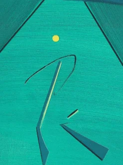 Ho Kan, Ton-Fan Group Composition, 1977, Taiwan, Öl auf Leinwand, Gerahmt