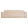 Iconx Studios Beluga Vier-Sitzer Sofa Sofa aus Samtstoff Beige Hellgrau