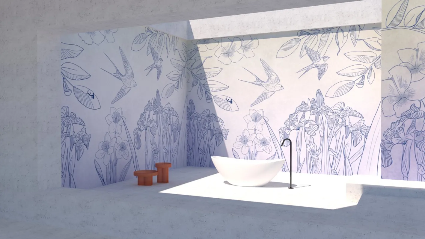 11 Iris Tapete von Officinarkitettura