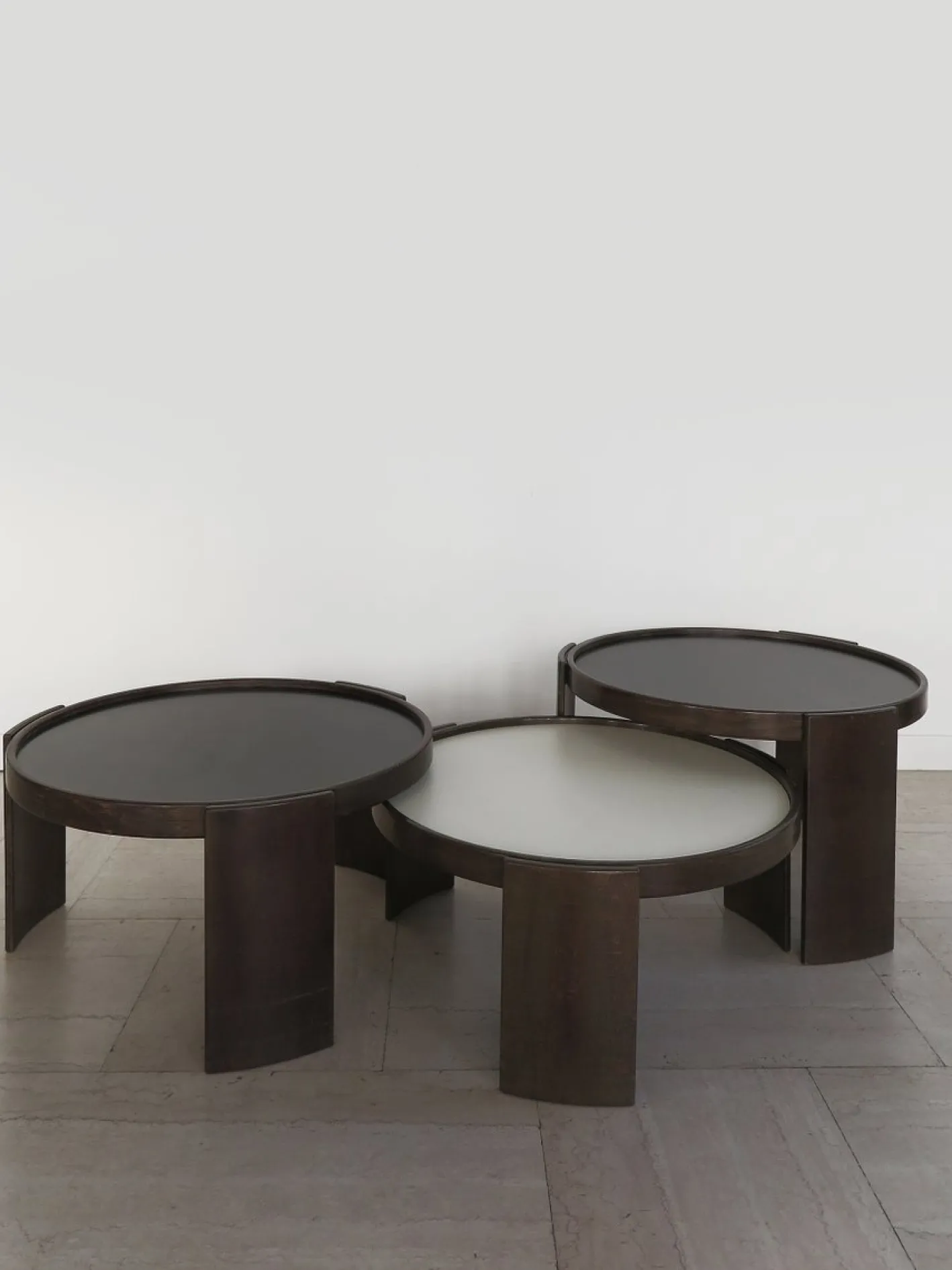 Italienische Modell 780 Satztische von Gianfranco Frattini für Cassina, 1960er, 3er Set