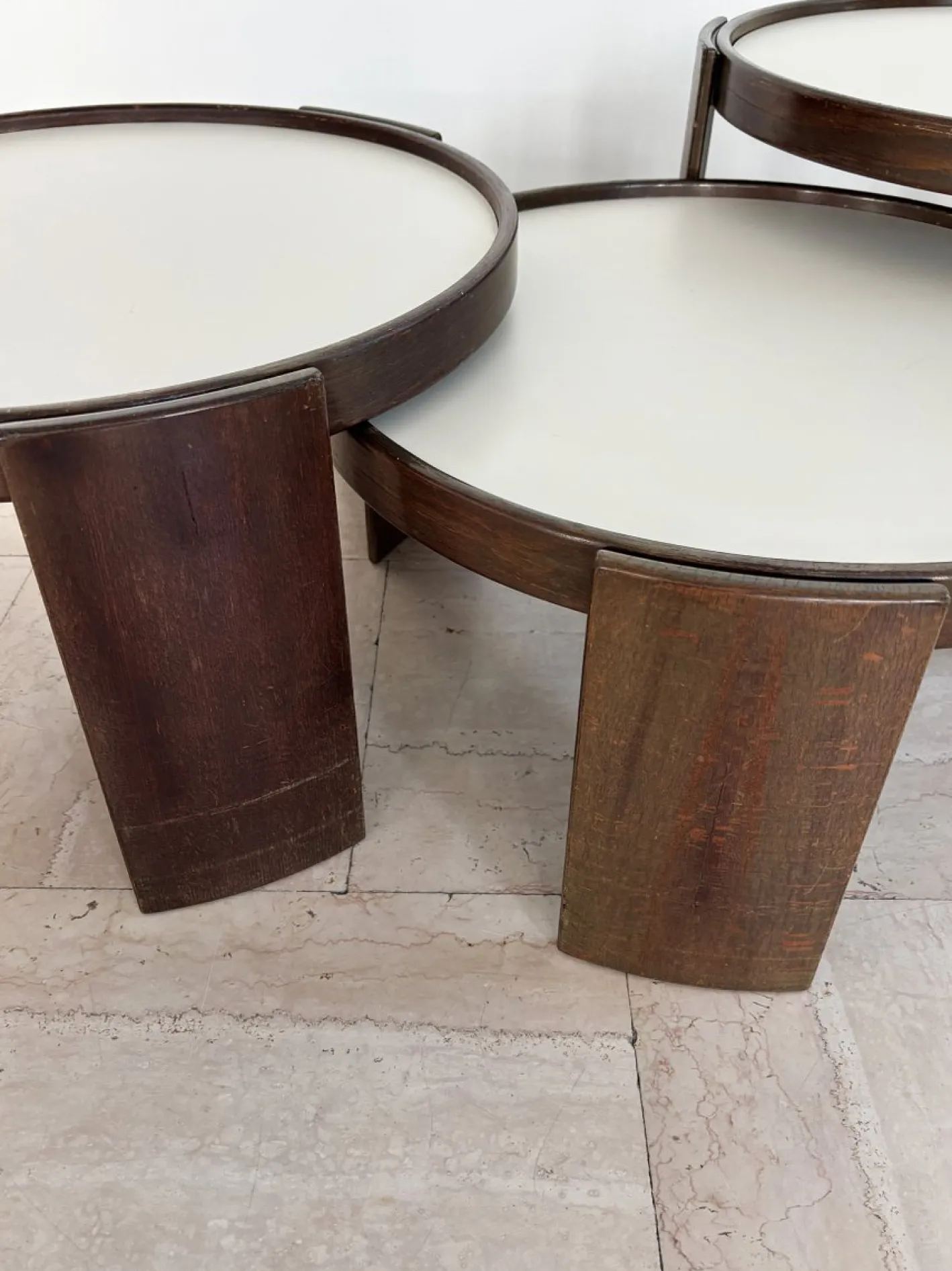 Italienische Modell 780 Satztische von Gianfranco Frattini für Cassina, 1960er, 3er Set