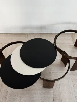 Italienische Modell 780 Satztische von Gianfranco Frattini für Cassina, 1960er, 3er Set