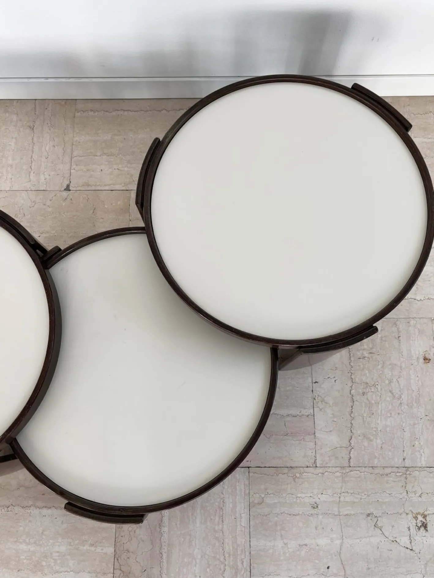 Italienische Modell 780 Satztische von Gianfranco Frattini für Cassina, 1960er, 3er Set