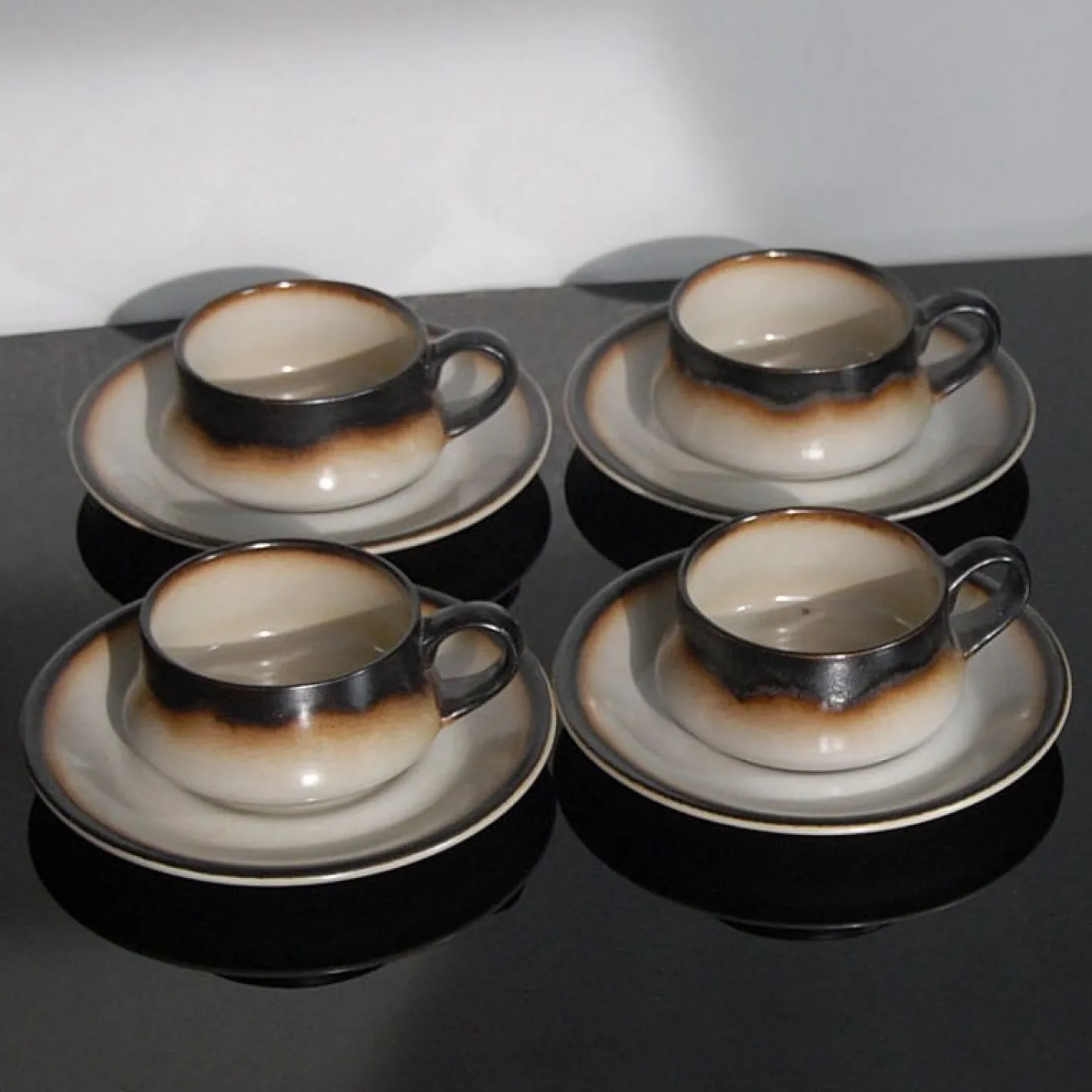 Italienisches Vintage Geschirr aus Porzellan von Manciola, 1970er, 4er Set