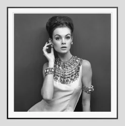Jean Shrimpton In Evening Dress Druck von John French