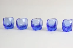 20. Jh. Art Deco Karaffe Set mit 5 Schnapsgläsern, 1920er, 6 . Set