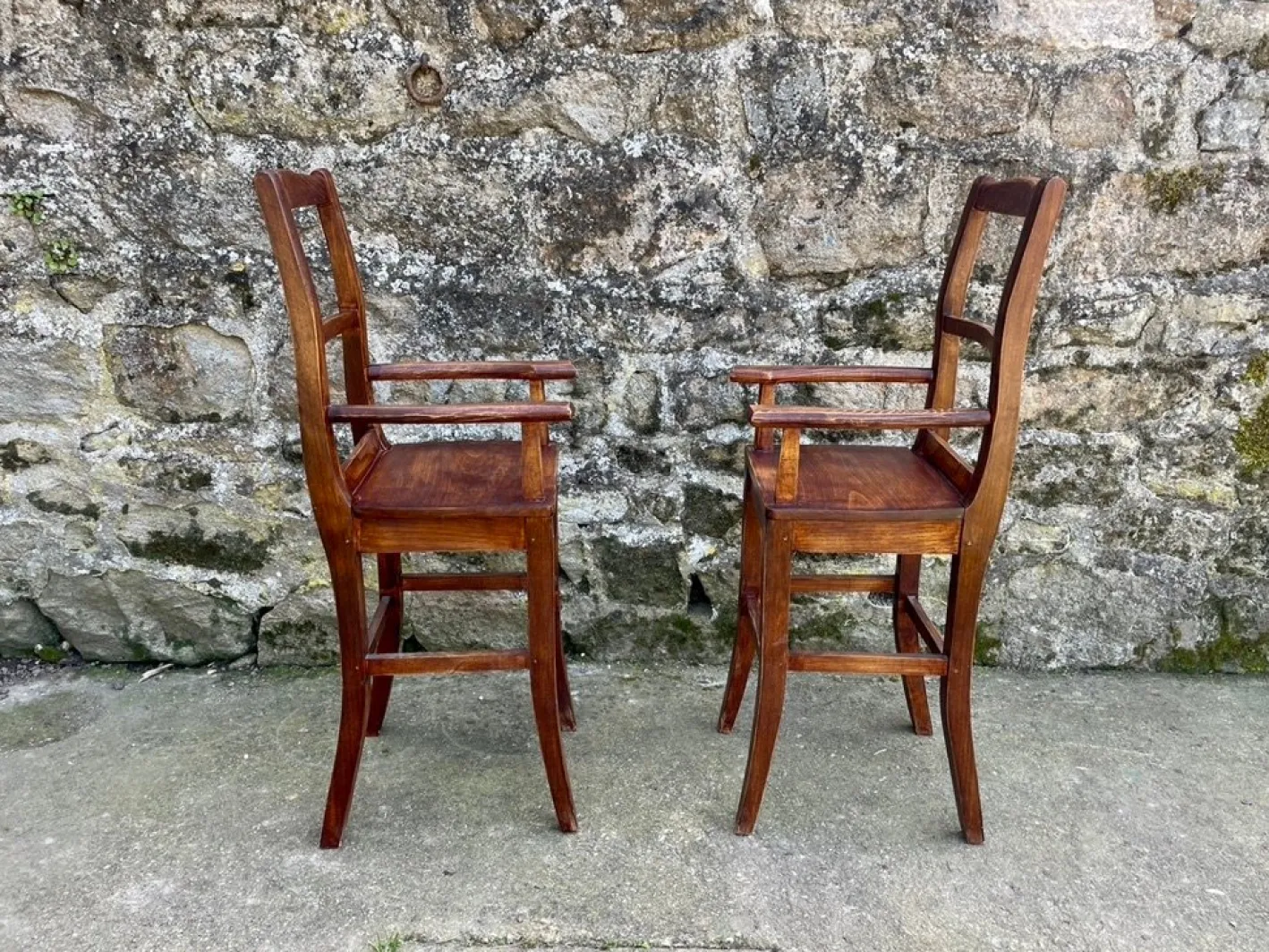 20. Jh. Kinderhochstühle, 1920er, 2er Set