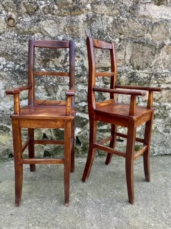 20. Jh. Kinderhochstühle, 1920er, 2er Set