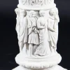 20. Jh. Marmor Büste von Apollo auf Sockel, 2er Set