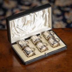 20. Jh. Silberne Humpen von Walker & Hall, 1926, 6 . Set