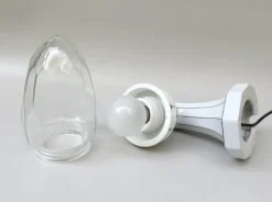 Jugendstil Wandlampe aus Porzellan