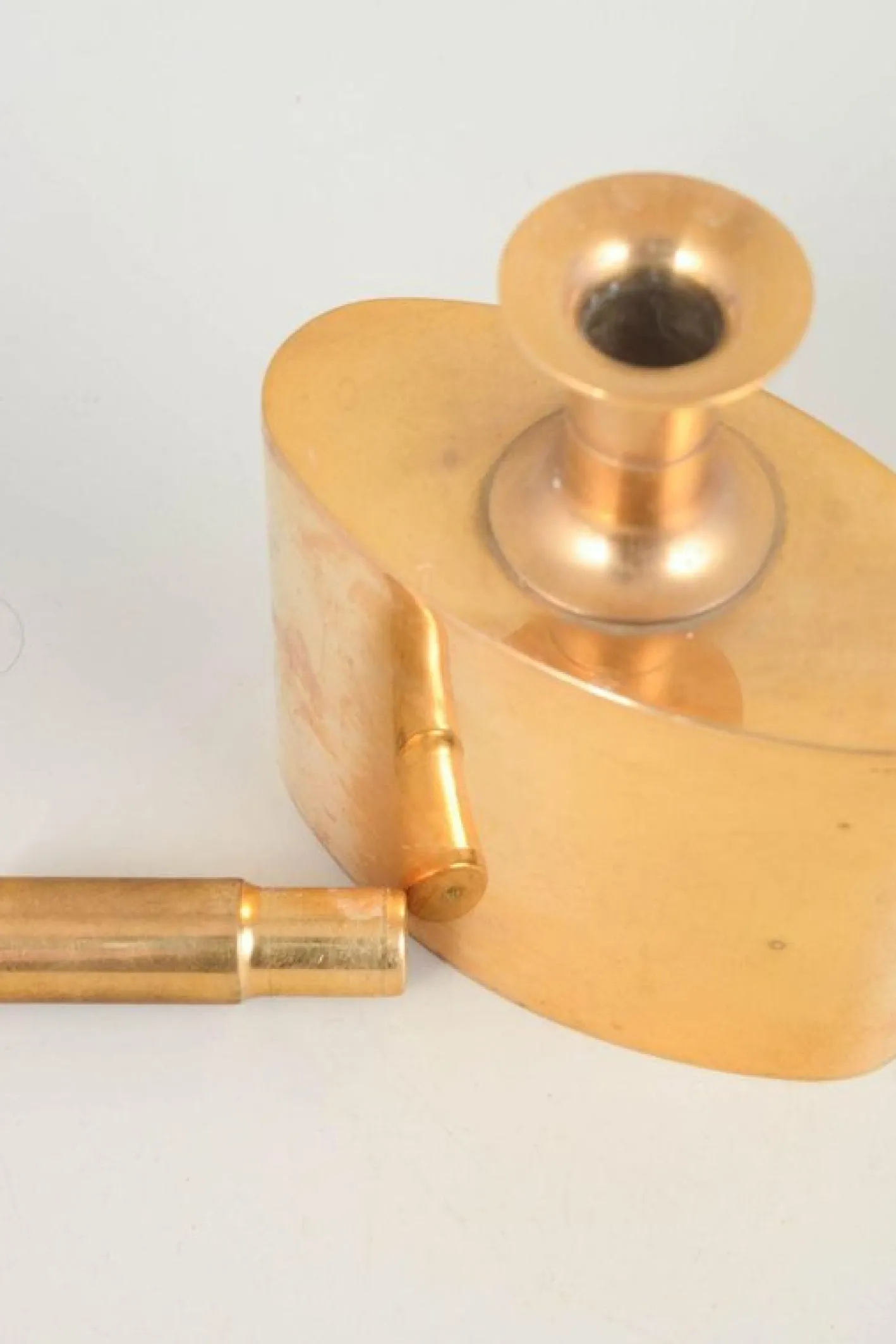 23-Karat vergoldeter Flachmann aus Messing von Pierre Forssell für Skultuna, 1970er