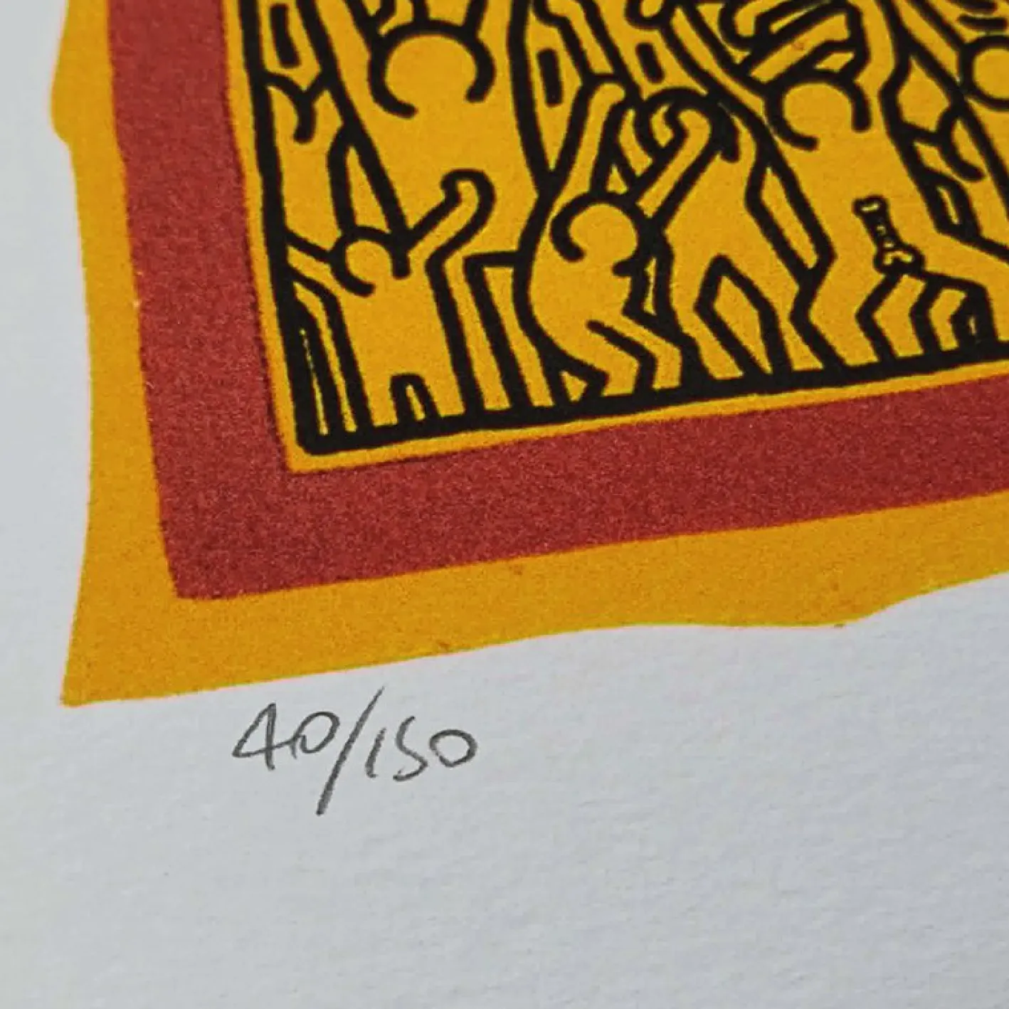 Keith Haring, Figurative Composition, 1990er, Lithografie in limitierter Auflage