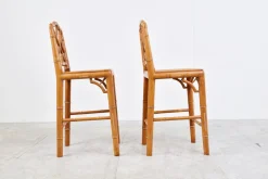 Kinderstühle in Bambus Optik, 1960er, 2er Set