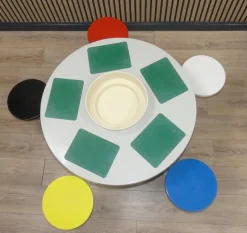 Kindertisch, 1980er